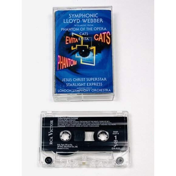 Symphonic Lloyd Weber London Symphony Orchestra Anthony Inglis (Cassette, 1993) - Picture 1 of 2